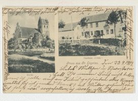 Groß Engelau, Kreis Wehlau Groß Engelau, Kirche Gasthaus Littek 