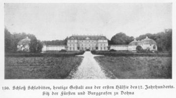 Schlobitten, Ort mit Schloß und Oberförsterei, Kreis Preußisch Holland Schlobitten, Ort mit Schloß VI, 1696-1713, heutige Gestalt 