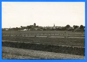Mohrungen, Stadt, Kreis Mohrungen Mohrungen, Die Stadt von Südosten aus gesehen II 
