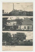 Neumühl Kr. Wehlau, Gut, Kreis Wehlau Neumühl Kr. Wehlau, Ziegelei, Wohnhaus, Schleuse Ноймюль, р-н Велау, кирпичный завод, жилой дом, шлюз