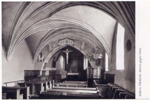 Juditten Stadtkr. Königsberg, Stadtkreis Königsberg Juditten Kr. Königsberg, Kirche, Inneres gegen Osten Juditten Stadtkr. Königsberg, Kirche