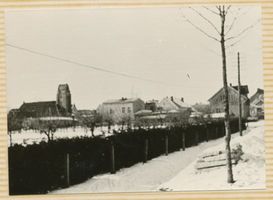 Pogegen, Kreis Tilsit-Ragnit Pogegen, Blick auf die katholische Kirche Погеген, вид на католическую церковь