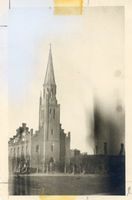 Goldap, Kreis Goldap Goldap, Kirche am Markt, Zerstörungen Гольдап, церковь у рынка, разрушения