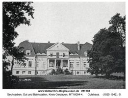 Sechserben, Gut und Bahnstation, Kreis Gerdauen  