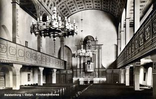 Neidenburg, Stadt, Kreis Neidenburg Neidenburg, Kirchen - Inneres Найденбург, церковь — интерьер