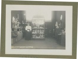 Tilsit, Stadt, Stadtkreis Tilsit  Tilsit, Gewerbeausstellung, Aussteller: Alfred Löwenson Juwelier Wasserstraße 3, am Stand: Los-Lotte 