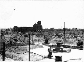 Königsberg (Pr.), Stadtkreis Königsberg Kaiser-Wilhelm-Platz Königsberg, Kaiser-Wilhelm-Platz, Blick zum Dom Königsberg, Zweiter Weltkrieg und das Ende