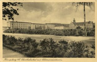 Königsberg (Pr.), Stadtkreis Königsberg Königsberg (Pr.), Nordbahnhof mit Polizeipräsidium Königsberg, Hansaplatz und Umgebung