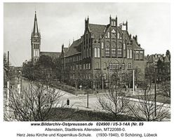 Allenstein, Stadtkreis Allenstein  Allenstein, Schulen