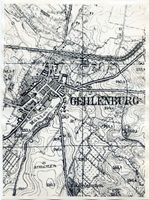Gehlenburg, Kreis Johannisburg Gehlenburg, Landkarte 