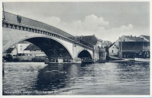 Nikolaiken Kr. Sensburg, Kreis Sensburg Nikolaiken Kr. Sensburg, Brücke mit Stinthengst VII Николаикен, р-н Зенсбург, мост со Стинтхенгстом, VII