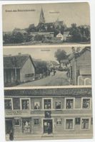 Dietrichswalde Kr. Allenstein, Kreis Allenstein Dietrichswalde Kr. Allenstein, Ansicht, Dorfstraße, Buchhandlung 