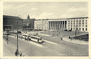 Königsberg (Pr.), Stadtkreis Königsberg Adolf-Hitler-Platz (fr. Hansaplatz) Königsberg (Pr.), Nordbahnhof X Кёнигсберг (Пр.), Северный вокзал, X