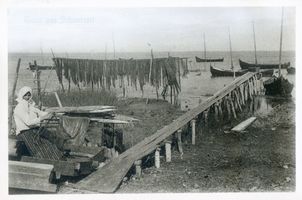  Kurische Nehrung, Trocknende Netze V Kurische Nehrung, Fischerei