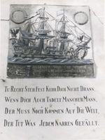 Pillau, Seestadt, Kreis Samland Pillau, Seestadt, Alter Seemannsspruch 
