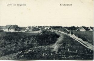Sorgenau, Kreis Samland Sorgenau, Ortslansicht Зоргенау, вид местечка