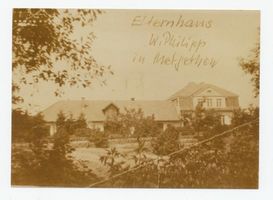 Metgethen, Ort und Bahnstation, Stadtkreis Königsberg Schwarzer Weg Metgethen, Ort und Bahnstation, Schwarzer Weg, Haus Philipp Метгетен, местечко и железнодорожная станция, Шварцер-вег, дом Филиппа