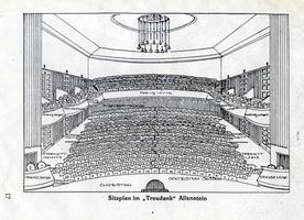 Allenstein, Stadtkreis Allenstein Allenstein, Landestheater Treudank, Sitzplan Allenstein, Theater