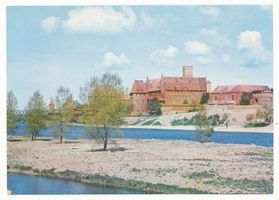 Marienburg, Westpr., Kreis Marienburg Marienburg i. Westpr., Die Marienburg von der Nogatseite XXVII Marienburg, Schloß