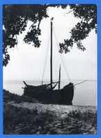 Nidden, Kreis Memel Nidden, Fischerboot am Ufer II Nidden, Landschaft - Ostsee - Umgebung