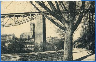 Mehlsack, Stadt, Kreis Braunsberg Mehlsack, Eisenbahnbrücke über das Walschtal II 