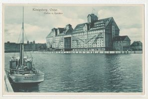 Königsberg (Pr.), Stadtkreis Königsberg Königsberg, Außenhafen, Alter und neuer Silospeicher am Hafenbecken 4 II Königsberg, Speicher im Außenhafen