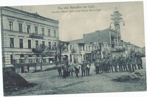 Lyck, Stadt, Kreis Lyck Lyck, Hotel Königlicher Hof, Zerstörungen IV Erster Weltkrieg