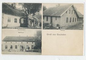 Gauleden Ort, Kreis Wehlau Gauleden, Oberförsterei, Schule, Gasthaus 
