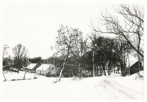 Santoppen, Kreis Rößel Santoppen, Ortsansicht im Winter II Зантоппен, вид посёлка зимой, II