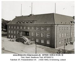 Tilsit, Stadt, Stadtkreis Tilsit Fabrikstraße 67  Tilsit, Polizei