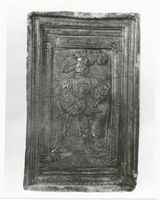 Memel, Stadt, Stadtkreis Memel Memel, Museum, Grünglasierte Kachel mit Trommler, 16. Jhr. ? 