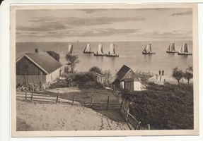 Nidden, Kreis Memel Nidden, Spätsommer am Haffstrand 