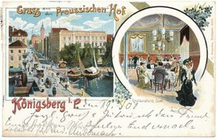Königsberg (Pr.), Stadtkreis Königsberg Kneiph. Langgasse Königsberg (Pr.), Kneiph. Langgasse, Preussischer Hof Königsberg, Stadtteil Kneiphof