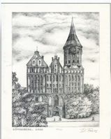 Königsberg (Pr.), Stadtkreis Königsberg Königsberg (Pr.), Dom, Lithographie II Königsberg, Dom