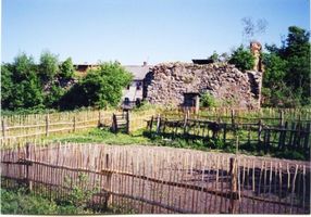 Taplacken Kr. Samland, Kreis Samland Taplacken, Überreste der ehemaligen Ordensburg 