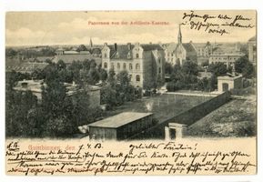 Gumbinnen, Stadt, Kreis Gumbinnen Erich-Koch-Straße Gumbinnen, Artilleriekaserne, Panorama Gumbinnen, Kasernen
