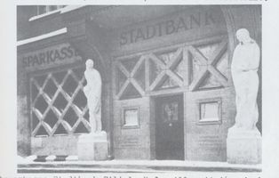 Königsberg (Pr.), Stadtkreis Königsberg Hufenallee 44-46 Königsberg, Hufenallee,  Stadtsparkasse, Stadtbank Filiale Königsberg, Stadtteil Hufen