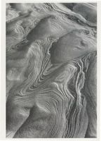  Kurische Nehrung, Dünen, Sandstrukturen, Phantastische Linienspiele des Windes im allmählich trocknenden Sand Kurische Nehrung, Dünen, Sandstrukturen