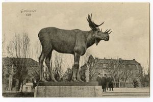 Gumbinnen, Stadt, Kreis Gumbinnen Magazinplatz Gumbinnen, Elch Gumbinnen, Elchdenkmal