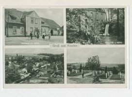 Kiauten, Kreis Samland Kiauten, Gasthaus zur Mühle, Wasserfall & Mühle, Blick zur Eisenhütte, Heldenfriedhof 
