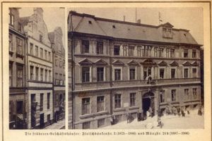 Königsberg (Pr.), Stadtkreis Königsberg Fleischbänkenstraße 3 Königsberg (Pr.), Fleischbänkenstraße 3 und Münzstraße 24b, Frühere Geschäftshäuser der Königsberger Allgemeinen Zeitung Кёнигсберг (Пр.), Фляйшбенкенштрассе, 3 и Мюнцштрассе, 24b, прежние торговые дома газеты «Кёнигсбергер Альгемайне Цайтунг»