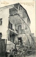 Soldau, Kreis Neidenburg Soldau, Beschossenes Gebäude Erster Weltkrieg