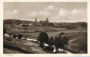 Heilsberg Kr. Heilsberg, Stadt, Kreis Heilsberg Heilsberg Kr. Heilsberg, Fernsicht auf Stadt und Burg Heilsberg, Schloß