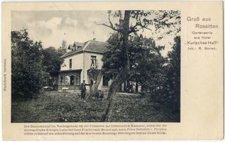 Rossitten Kr. Samland, Kreis Samland Rossitten Kr. Samland, Hotel Kurisches Haff, Gartenpartie II 