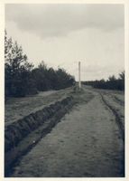 Flammberg, Kreis Ortelsburg Flammberg, Grenze Deutschland - Polen 