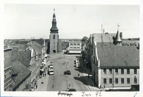 Insterburg, Stadt, Stadtkreis Insterburg Alter Markt 6; 17 Insterburg, Alter Markt, Blick zur Lutherkirche III Инстербург, Старый рынок, вид на церковь Лютера, III