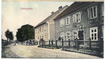 Laukischken, Ort, Kreis Labiau Laukischken, Dorfpartie 