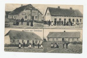 Siemohnen, Ort, Kreis Insterburg Siemohnen, Vier Häuser 