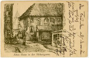 Königsberg (Pr.), Stadtkreis Königsberg Königsberg (Pr.), Altes Haus in der Hökergasse, Zeichnung 