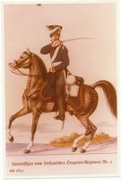 Tilsit, Stadt, Stadtkreis Tilsit Thesingplatz Tilsit, Thesingplatz, Unteroffizier des Dragoner-Regiments Prinz Albrecht v. Preußen (Litauisches) Nr. 1 Tilsit, Dragoner-Regiment Prinz Albrecht v. Preußen Lithau. No. 1